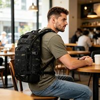 Sac à dos tactique 45L en tissu Cordura imperméable, grande capacité, pour aventures en plein air, randonnée, camping, voyage