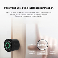 Cylindre de serrure intelligent à profil européen Aurelysse, application Tuya, sans clé, antivol, indice d'étanchéité IP65 pour porte de maison
