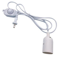 Culot de lampe E27 E14 EU Suspendu Luminaire LED Support de douille d'ampoule Adaptateur de cordon avec interrupteur marche/arrêt