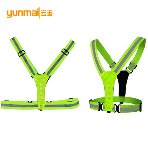 Reflective Safety Light With Led Running Strap <b>Type</b> <b>C</b> Rechargeable Night Running Light With Shoulder Strap F802 B351 - Product Image 2