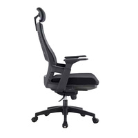 Chaise de bureau pivotante avec support lombaire en tissu, dossier haut/medium, pour cadre, idéale pour ordinateur - Nouveauté !