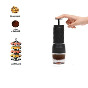 <span class=keywords><strong>Cafetera</strong></span> portátil <span class=keywords><strong>para</strong></span> viaje y Picnic, máquina de café Espresso con prensa manual, cápsula de café molido, muebles de cocina - Product Image 4