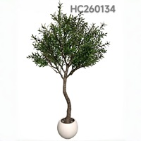 Arbre d'olivier artificiel en soie pour intérieur/extérieur, sur pied, taille personnalisable, décoration de jardin et aménagement paysager