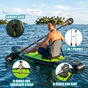 กระดานแพดเดิลบอร์ดเป่าลม TIDETREK 350 ซม. แบบกำหนดเองได้ คุณภาพสูง พร้อมเบาะนั่งแบบคายัค กระดานแพดเดิลบอร์ดแบบนุ่ม ISUP - Product Image 2