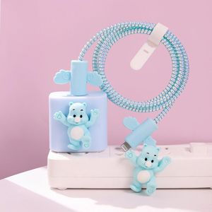Funda de protección de cable de datos de oso lindo adecuado para <span class=keywords><strong>cargador</strong></span> de <span class=keywords><strong>Apple</strong></span> <span class=keywords><strong>20W</strong></span> fundas de cabeza de <span class=keywords><strong>cargador</strong></span> de teléfono móvil para <span class=keywords><strong>IPhone</strong></span> <span class=keywords><strong>11</strong></span> - Product Image 4
