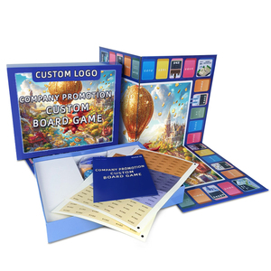 Vente en gros OEM/ODM Jeu de société personnalisé Ensemble de jeu de société personnalisé Monopoli Logo personnalisé Plateau de jeu personnalisé avec accessoires - Product Image 5