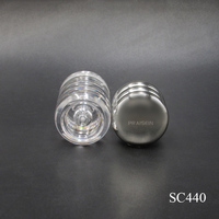 Tube de gloss à lèvres rond transparent de 2 ml, personnalisé, directement de l'usine, conteneur cosmétique vide au design privé