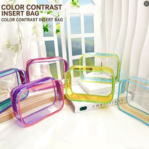 Wholesale Custom <b>Clear</b> PVC Cosmetic <b>Bag</b> <b>Toiletry</b> Storage Pouch for Travel - Product Image 1