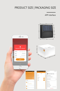 Detector de Agua Inteligente SZMYQ Tuya Zigbee, Sensor Portátil de ABS con <span class=keywords><strong>Alarma</strong></span> y Sirena, Control Remoto por Aplicación Wi-Fi 4G para Puerta y Ventana - Product Image 5