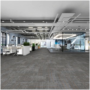 Azulejos de alfombra comercial Alfombra de tamaño personalizado para oficina 500*500 Azulejos de alfombra de nailon - Product Image 5