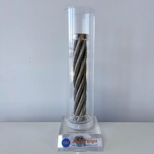 Il filo metallico in acciaio inossidabile 6 x25fi + IWRC 22mm può essere utilizzato in condizioni di carico Shock, riscaldato e schiacciato - Product Image 1
