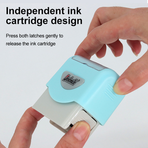 Timbro in Plastica per Ufficio 44x14mm Fotosensibile con Inchiostro in Gomma 82g per Asilo Nido e Etichettatura Vestiti Bambini - Product Image 3