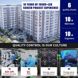 ระบบแสดงผล LED แบบสมบูรณ์6ม. X 3ม. แผงฉากหลังกลางแจ้งในร่ม P6-P4.81 500x1000mm - Product Image 2