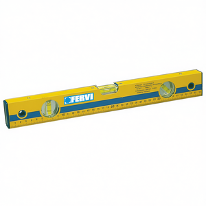 Nivel de burbuja Fervi de aluminio de 40 cm con tres viales para construcción y uso en bricolaje - Product Image 2