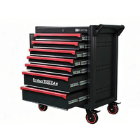 Armoire à outils à 7 tiroirs robuste avec porte latérale, chariot à outils roulant pour garage, atelier, réparation automobile