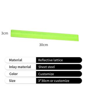 Custom <b>Slap</b> <b>Band</b> Reflective Advertising PVC <b>Slap</b> Wrist <b>Bands</b> Wrap Bracelet With Logo - Product Image 2