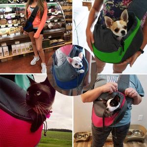 Free Sample Pet <b>Dog</b> <b>Sling</b> <b>Carrier</b> Breathable Mesh Travel Safe <b>Sling</b> Bag <b>Carrier</b> for <b>Dogs</b> Cats - Product Image 4
