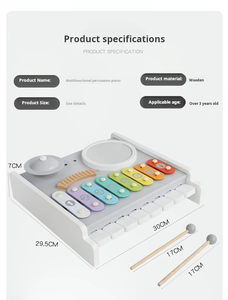 Piano de Percusión de Madera Multifuncional, Juguete Educativo Musical para Niños, Instrumento Musical de Color para Bebés - Product Image 3