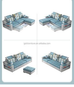 थोक मूल्य इतालवी उच्च गुणवत्ता वाले कपड़े सोफे ने लिविंग रूम के सरल डिजाइन सोफे के लिए बहु-कार्यात्मक आधुनिक एल-आकार स्थापित किया - Product Image 6