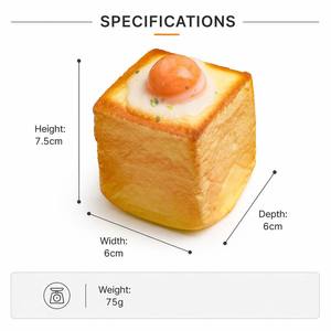 <span class=keywords><strong>Juguete</strong></span> Sensorial Antiestrés <span class=keywords><strong>de</strong></span> Pan Tostado con <span class=keywords><strong>Huevo</strong></span> <span class=keywords><strong>Frito</strong></span>, Simulación <span class=keywords><strong>de</strong></span> Pan, para Relajación y Recuperación Lenta - Product Image 4