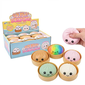 Factory Price Cute <b>Squishy</b> Bun Toy Slow Rising TPR Stress Relief Toy Kawaii Steamed Bun <b>Squishy</b> for Kids Gift - Product Image 2