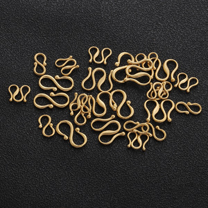 Cierres de joyería en forma de S y M, de acero inoxidable chapado en oro, para la fabricación de pulseras, componentes para la creación de joyería DIY. - Product Image 1