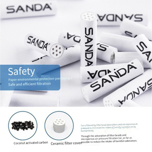 7x27 mét than hoạt tính lọc tip cho ống hút biểu tượng tùy chỉnh bao bì cán Mẹo thuốc lá ống lọc với Dual Nắp gốm - Product Image 2