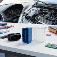 Connecteur OBD SAE J1962 assemblé ST-SOH-010 avec boîtier, étui OBDII transparent, couvercle OBD2 de SETOCONT