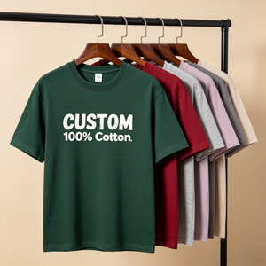 T-shirt pour homme à col rond, coupe ajustée, 100% coton, doux et confortable, 250 g/m², impression sérigraphique pour un style vintage, directement de l'usine - Product Image 2