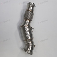 Tuyau d'échappement en acier inoxydable 304 1,5 mm brossé pour 118/218/220 B38 1.5T 2015-2018 Marque RONGDI Garantie 5 ans