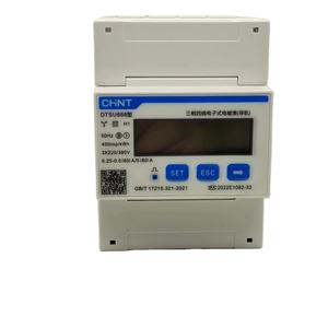 Medidor de Energía Electrónico Trifásico de Cuatro Hilos <span class=keywords><strong>CHINT</strong></span> <span class=keywords><strong>DTSU666</strong></span> 50HZ 400imp/kwh 3*220/380V 0.25-0.5(80)A/5(80)A Tipo Riel Guía - Product Image 1