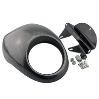 Pièces de moto Racepro panama, fourche de carénage avant en Fiber de carbone véritable pour Harley Sportster Dyna XL FL
