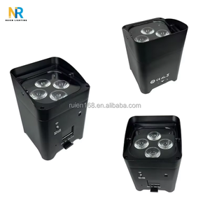 Hot Mô Hình 4Pcs 18W 6in1 LED Rgbwa Uplight DJ Đèn Sân Khấu Không Dây Dmx512/Wifi Di Động Điều Khiển Cho Đám Cưới Chương Trình Âm Nhạc Chiếu - Product Image 6