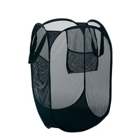 Panier à linge pliable en polyester avec poignée, vente chaude en usine