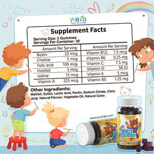 Gomitas Masticables Multivitamínicas para Niños y Adultos, Apoyo Diario para el Sistema Inmunológico y la Energía con <span class=keywords><strong>Complejo</strong></span> de Vitamina <span class=keywords><strong>B</strong></span>, C, D y E, Sabores Frutales Deliciosos - Product Image 3