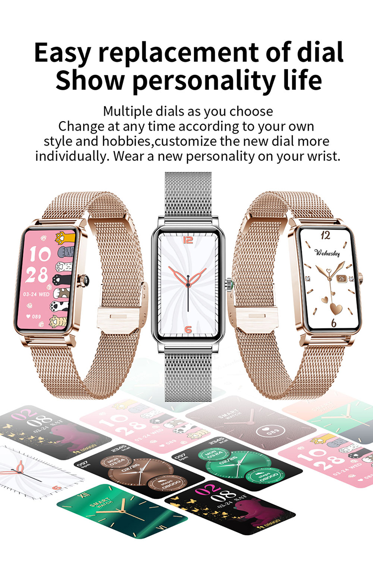 ZX19 Women Smart Watch - IP68 Waterproof & Fashionable