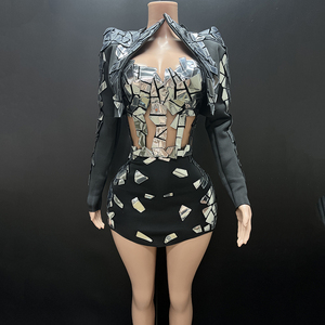 NOVANCE <span class=keywords><strong>Abbigliamento</strong></span> <span class=keywords><strong>da</strong></span> Donna alla Moda Stile Hip Hop Completo Due Pezzi Ultimi Modelli - Product Image 2