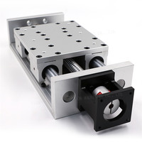 Actionneur linéaire CNC, rail de glissière linéaire à double axe optique et vis à billes 2005 pour machine de routeur CNC bricolage