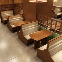 Canapé de restaurant à thème d'Asie du Sud-Est, table et chaises en rotin et bois massif pour restaurant occidental, usage commercial