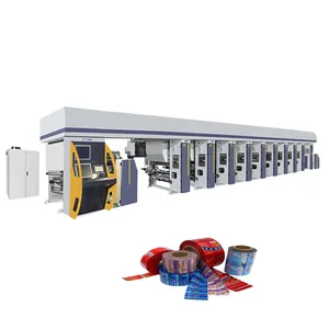 6/8/14 Color Unit-type PVC Pet Shrink Film Label Rotogravure Printing Machine