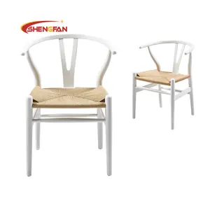 批发工厂餐厅咖啡椅豪华设计Y餐厅椅高级花园家具木椅比利时