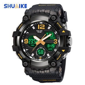 SHUAIKE 1094 Nouvelle Arrivée Fabricant Chinois Montre Sportive Numérique Homme Pas Cher Montre Analogique en Plastique Montre à Quartz pour Homme - Product Image 3