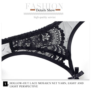 <span class=keywords><strong>Lingerie</strong></span> Sexy Trasparente in Pizzo con <span class=keywords><strong>Reggicalze</strong></span> Personalizzabile - Product Image 5