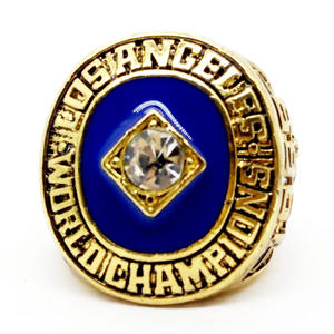 Bague de championnat des Dodgers de Los Angeles de 1995 pour homme, plaquée or rose, coupe princesse traditionnelle, collection souvenir, cadeau d'anniversaire - Product Image 1