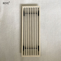 Grille de sortie d'air de grain d'évent de persienne allongée en alliage d'aluminium personnalisé pour registres de type ligne de garde-robe de climatisation de bureau