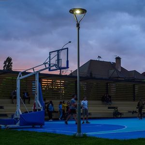 Lampadaire LED <span class=keywords><strong>OEM</strong></span> ODM 25w, éclairage de paysage, clôture, chemin, jardin extérieur, lampadaire solaire Led avec poteau - Product Image 5