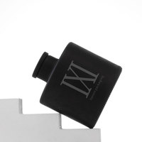 Flacon diffuseur de parfum en verre noir mat de luxe, cylindre court, 100/150/200 ml, vide, pour emballage de parfum d'ambiance domestique
