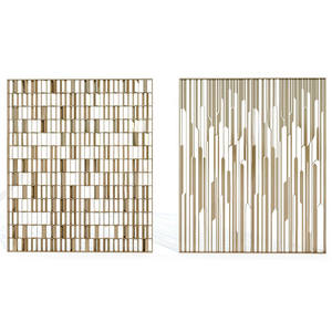 Cloison de séparation commerciale personnalisée en acier inoxydable, grille ajourée sculptée moderne, mobilier d'hôtel pour salle à manger/salon - Product Image 5