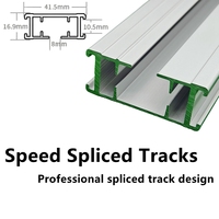 Support mural intelligent pour rail de rideau Support de rideau Support de rideau à double piste pour rail épissé de vitesse