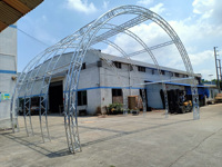 Sistema de Techo de Arco Curvo de Aluminio para Conciertos al Aire Libre, Estructura de Iluminación Circular para Escenarios y Equipos de Sonido